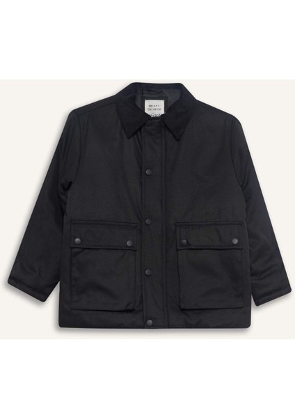 Erkek Çocuk Polo Yaka Çıtçıtlı Mont D5903A825AU
