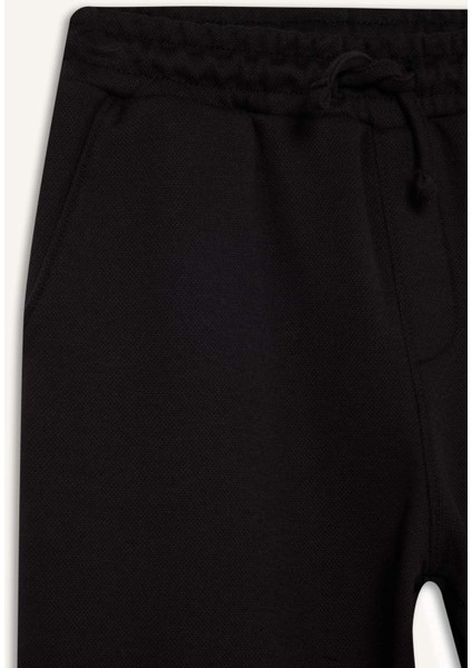 Erkek Çocuk Beli Lastikli Düz Paça Pike Eşofman Altı G1360A825AU