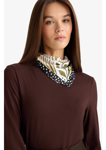 Kadın Desenli Fular G1572AX25WN