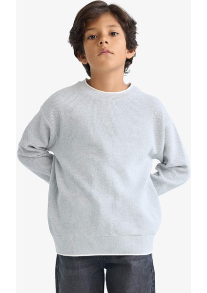 Erkek Çocuk Bisiklet Yaka Triko Kazak F2065A825AU modelleri