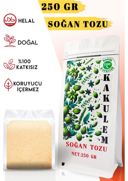 Sertifikalı 250 gr Yemeklik Sosluk Soğan Tozu
