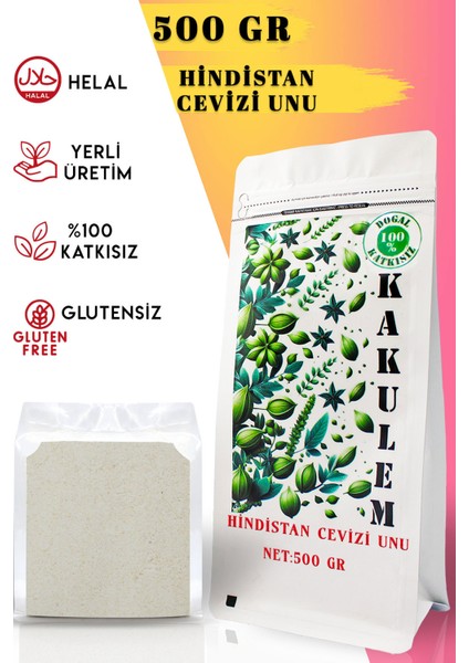 Sertifikalı Glutensiz Hindistan Cevizi Unu 500 gr