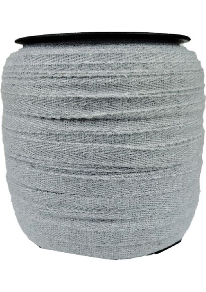 Hobi Dikiş Malzemesi Gri Pamuklu Ekstrafor Şerit 1 cm En 200 M Dar Dokuma Balıksırtı Mont ve Kaban Kenarı Kullanımı fiyatları