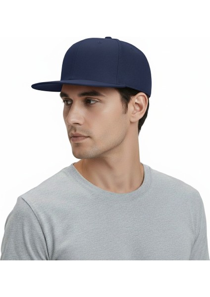 Hip Hop Snapback Cap Modern Lacivert Şapka Logosuz Erkek/kadın fırsatları