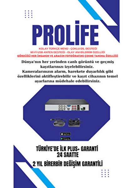 3 Lü Sesli Güvenlik Kamerası 5 Mp Gece Renkli Yüz ve Araç Tanımalı Full Hd Kamera Sistemi modelleri