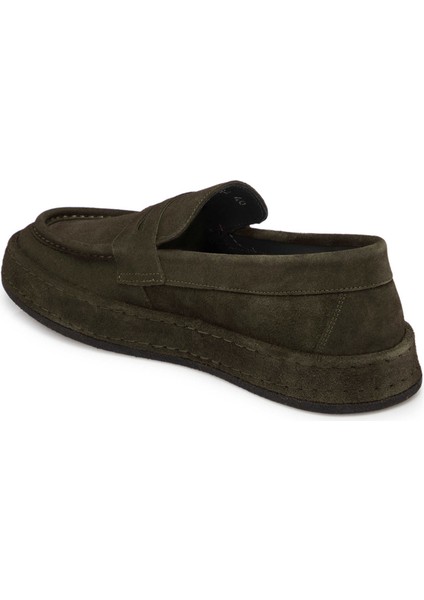 Haki Hakiki Deri Erkek Klasik Ayakkabı - E24S1AY57001-J86 fiyatları