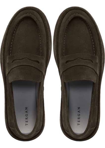 Haki Hakiki Deri Erkek Klasik Ayakkabı - E24S1AY57001-J86 indirimleri