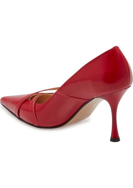 Kırmızı Hakiki Rugan Deri Kadın Stiletto - K24S1AY67513-D02 fiyatları