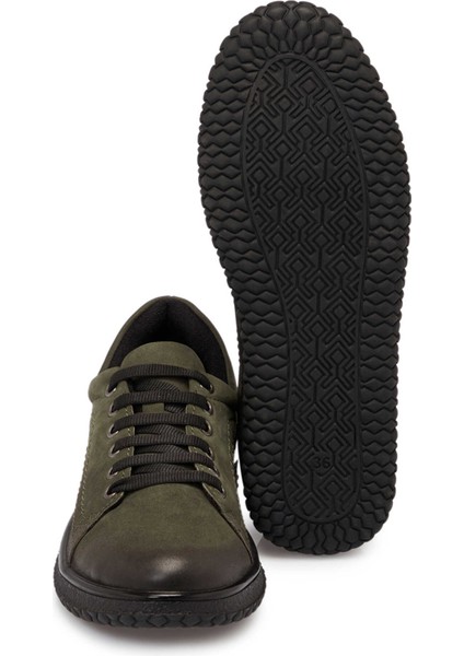 Haki Hakiki Nubuk Deri Kadın Sneaker - K24S1AY67657-G98 fırsatları