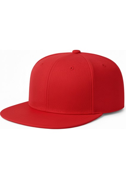 Hip Hop Snapback Cap Modern Kırmızı Şapka Logosuz Erkek/kadın