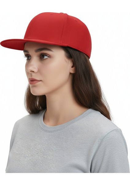 Hip Hop Snapback Cap Modern Kırmızı Şapka Logosuz Erkek/kadın indirimleri