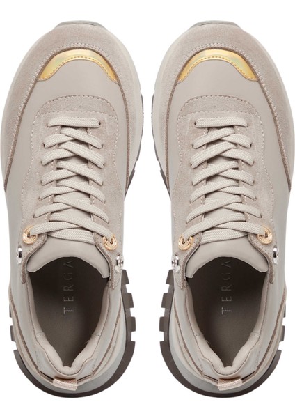 Gri Hakiki Deri Kadın Sneaker - K24S1AY67537-B43 indirimleri