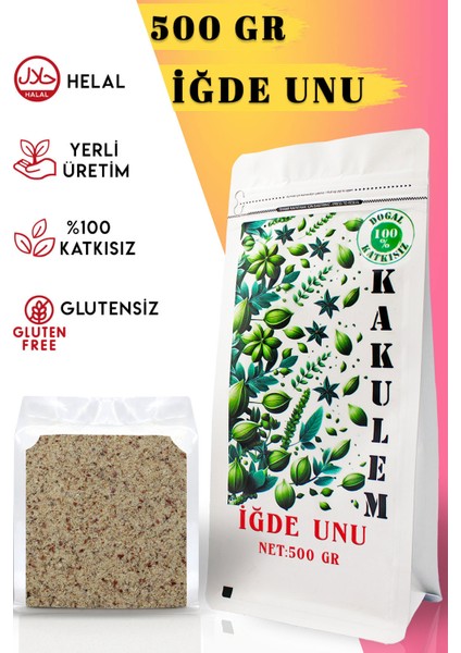 Glutensiz Sertifikalı Iğde ve Çekirdeği Unu Tozu 500 gr