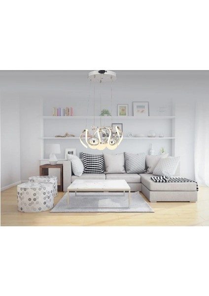 Milla Akrilik Taşlı Ledli 3 Renk Salon Oturma Yatak Mutfak Odası Avizesi fiyatları