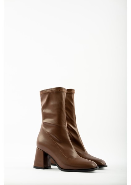 Pensa Kısa Topuklu Streç Bot- Kahverengi fiyatları