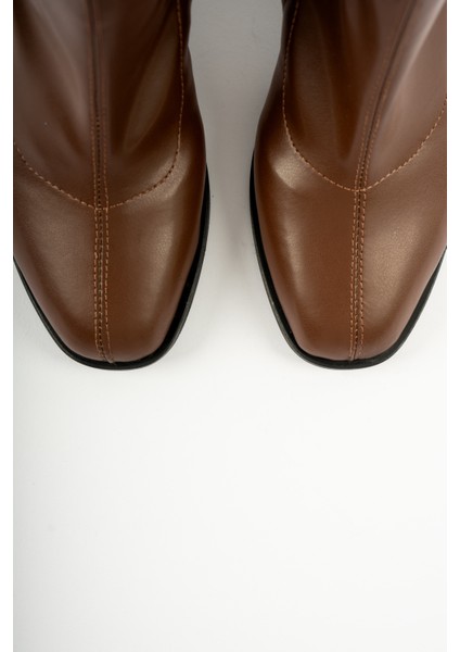 Pensa Kısa Topuklu Streç Bot- Kahverengi indirimleri