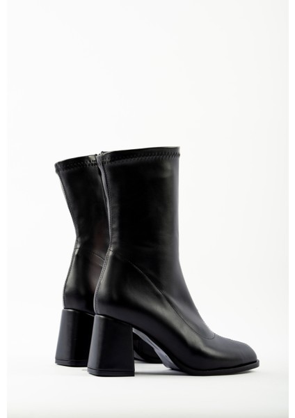 Pensa Kısa Topuklu Streç Bot- Siyah modelleri