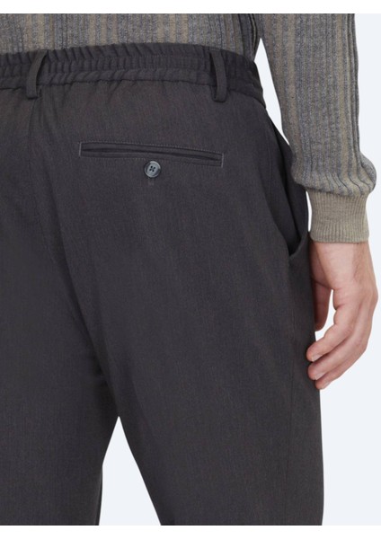 Antrasit Dokuma Jogging Fit Çevre Dostu Casual Pantolon fırsatları