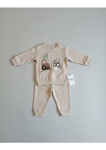 Erkek Bebek Traktör Ikili Takım