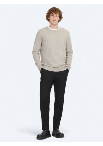 Vizon Bisiklet Yaka Jakarlı Triko Kazak fiyatları