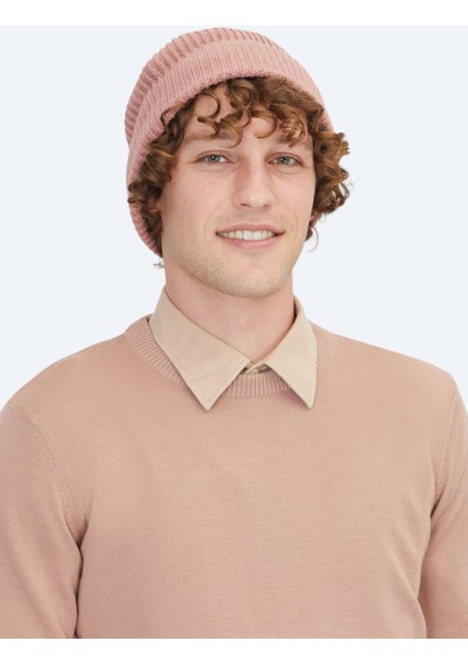 Somon Bisiklet Yaka Jakarlı Yün Karışımlı Triko Kazak fırsatları