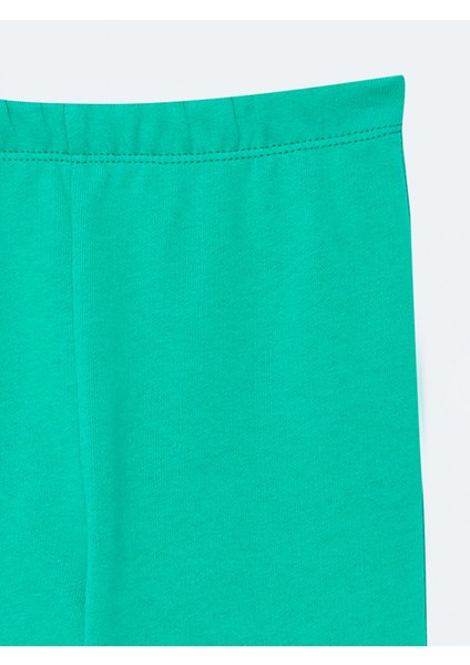 Lcw Baby Yeşil Kapüşonlu Uzun Kollu Basic Kız Bebek Sweatshirt ve Pantolon 2'li Takım