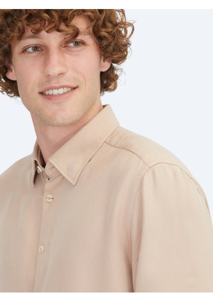 Somon Regular Fit Dokuma Casual Gömlek fırsatları