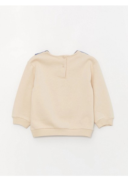 Lcw Baby Bej Bebe Yaka Kız Bebek Sweatshirt ve Tayt 2'li Takım indirimleri