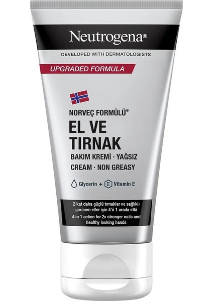 El ve Tırnak Bakım Kremi 75 ml Yağsız Hızlı Emilen Onarıcı Formül Günlük Kullanıma Uygun fiyatları