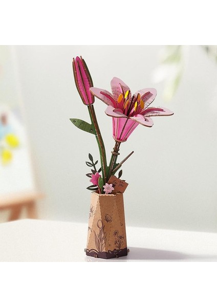 Minyatür Lilyum | Ahşap Lilyum Maketi | 3D Puzzle indirimleri