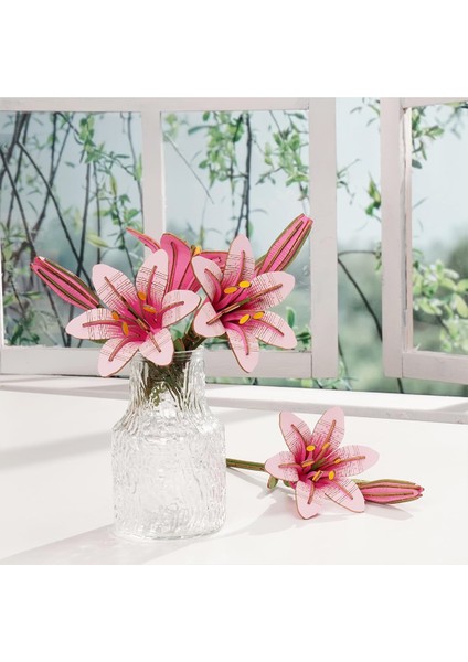 Minyatür Lilyum | Ahşap Lilyum Maketi | 3D Puzzle