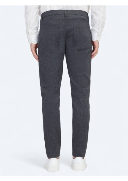 Antrasit Dokuma Regular Fit Casual Pamuk Karışımlı Pantolon fırsatları