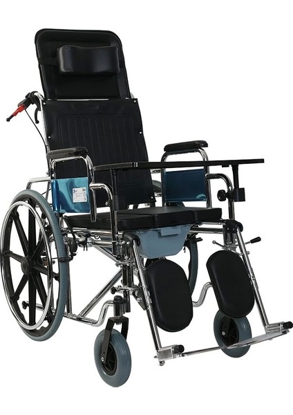 Çok Fonksiyonlu Tekerlekli Sandalye | Katlanabilir Banyo Uyumlu Dayanıklı Yapı G124