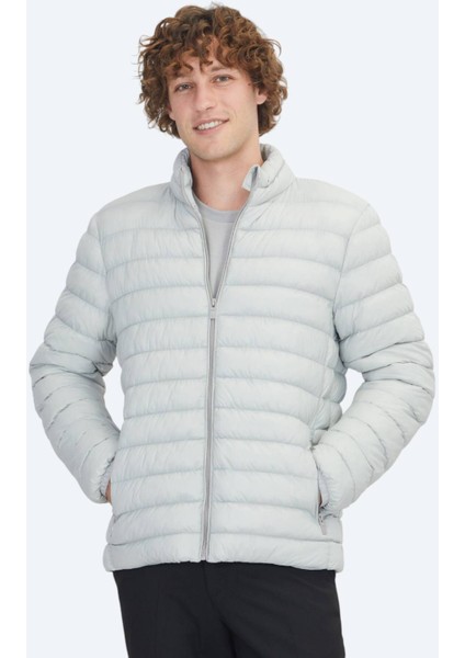 Taş Regular Fit Dik Yaka Casual Dokuma Mont modelleri