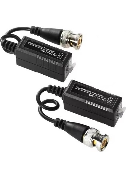 Cctv Video Balun Bnc Hd Tvı Ahd Cvı Kamera Için Cat5/cat6 Utp 1 Set (2 Adet)