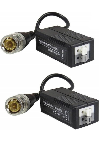 Cctv Video Balun Bnc Hd Tvı Ahd Cvı Kamera Için Cat5/cat6 Utp 1 Set (2 Adet) fiyatları