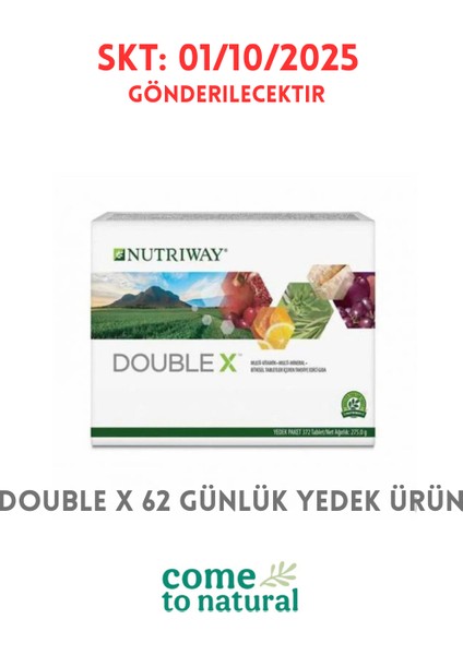 Nutriway Double X Yedek Paket (62 Günlük Yedek Ürün) 372 Tablet