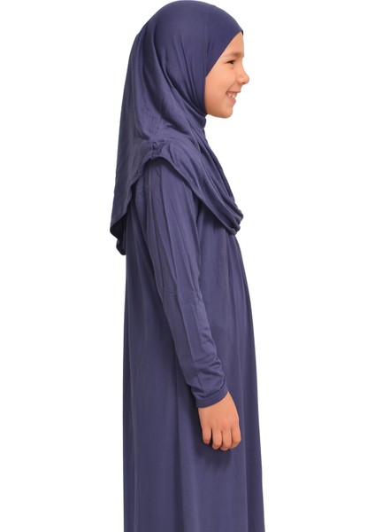 Kendinden Başörtülü Çocuk Penye Namaz Elbisesi – 9-10-11 YAŞ/110 Cm| Kız Çocuk Için Namaz Kıyafeti indirimleri