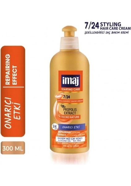 Saç Kremi 300ml. 7/24 Badem-Çay Ağacı