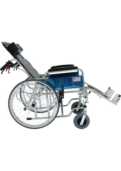Çok Fonksiyonlu Tekerlekli Sandalye | Geniş Ayarlanabilir Sırtlık, Yatabilir Koltuk, Katlanabilir Yapı G124E modelleri