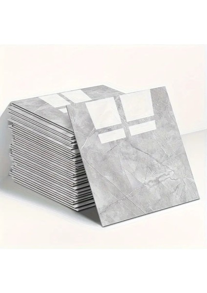 Gri Mermer Desen Duvar Sticker (30*30)