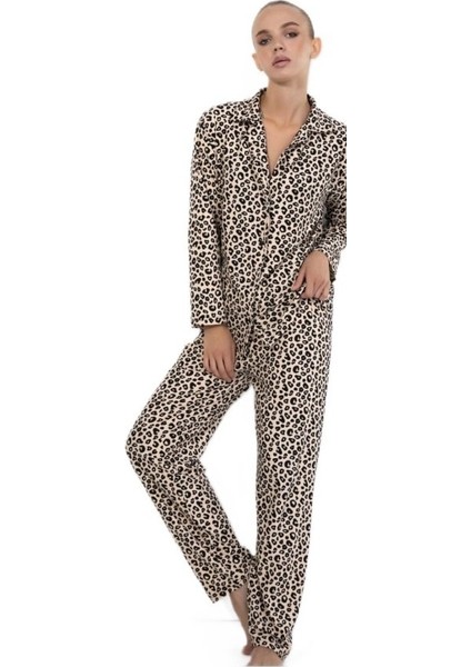 Aurelia Notte Süet Kumaş Gömlek Yaka Kışlık Kadın Pijama Takımı Yumuşak ve Şık Ev Giyim fiyatları