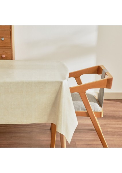 Luna Pvc Masa Örtüsü Ekru