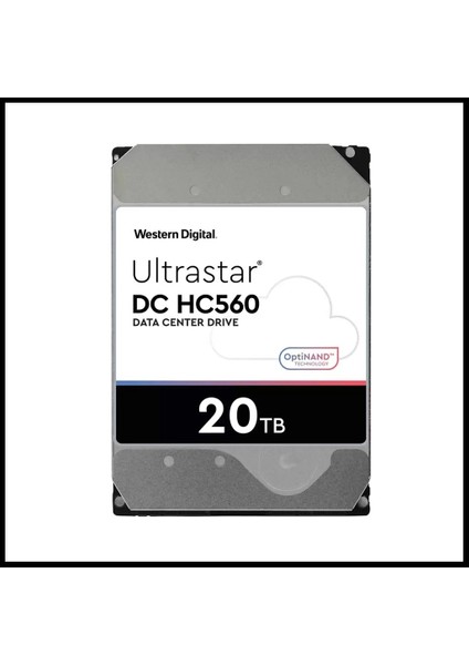 Wd Ultrastar, WUH722020BLE6L4, 3.5&quot;, 20TB, 512MB, 7200 Rpm, 7/24 Enterprise, Data Center-Güvenlik-Nas-Server, HDD (Dc HC560) (0F38785) (Türkiye Distribütörü Garantili)