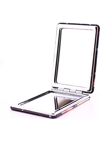 Topuklu Ayakkabı Tasarımlı Simli Büyüteçli Pratik Mini Cep Çanta Makyaj Aynası modelleri