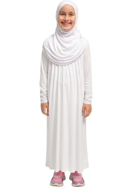 Kendinden Başörtülü Çocuk Penye Namaz Elbisesi – 9-10-11 YAŞ/110 Cm| Kız Çocuk Için Namaz Kıyafeti fırsatları