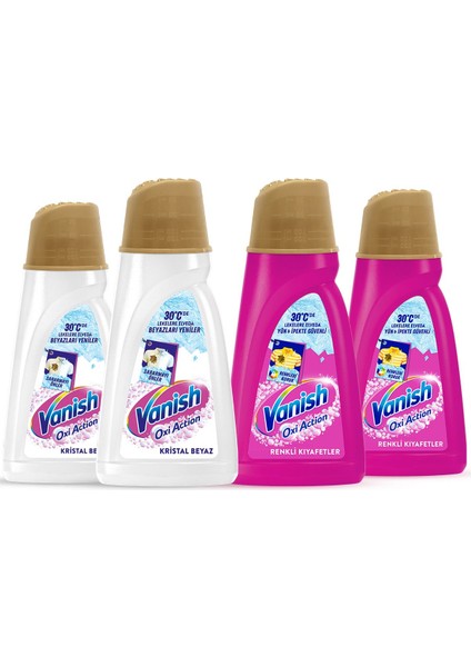 Sıvı Leke Çıkarıcı Renkliler için 2 x1000 ml+Beyazlar İçin 2 x 1000 ml