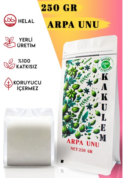 Sertifikalı Ata Tohum Katkısız Arpa Unu 250 gr