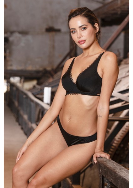 Giorgia Mini Slip,brezilyan Kadın Dantelli Siyah Külot modelleri