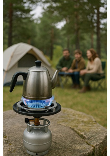 Güçlendirilmiş Ocak Kamp Mutfağı Sağlam Kamp Ocak Tüp Başlığı Dar Piknik Tüp 7 cm